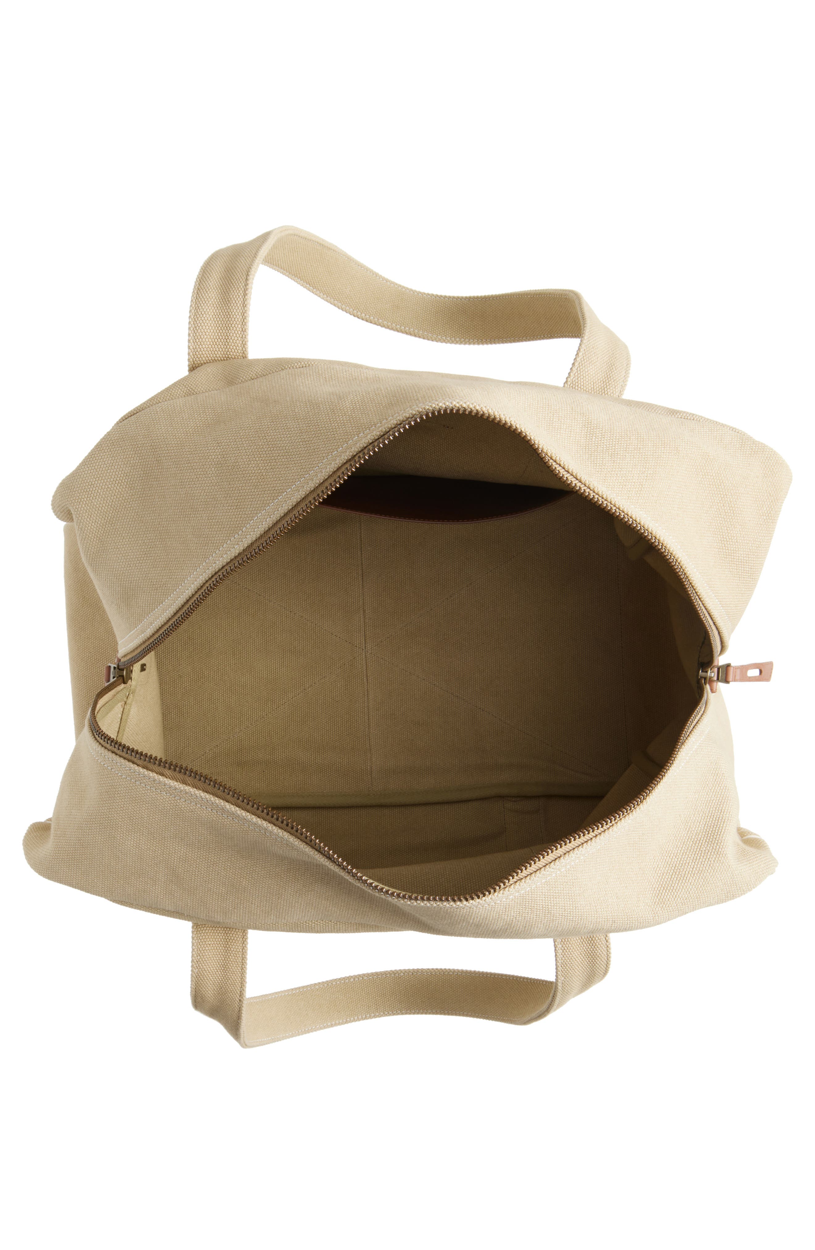 JW Anderson Cotton Canvas Weekend Bag, Alternate, color, Stone