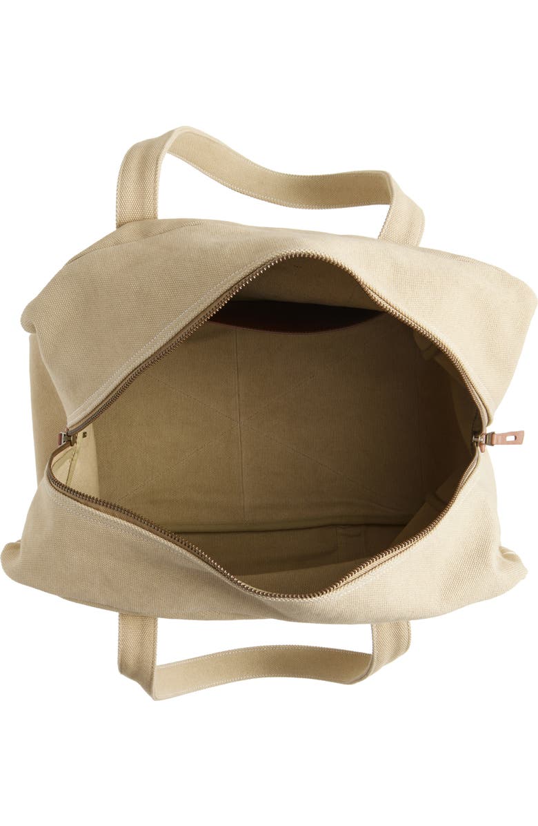 JW Anderson Cotton Canvas Weekend Bag, Alternate, color, Stone