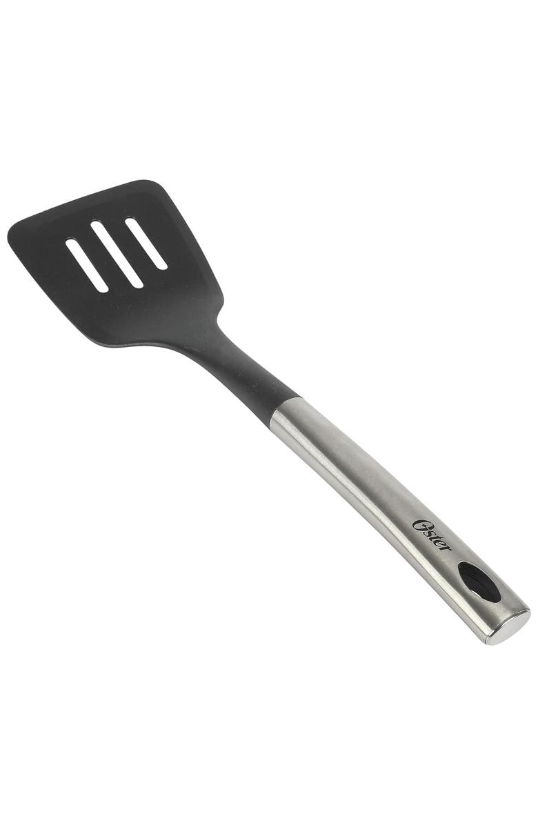 OSTER Baldwyn 13.5 Inch Nylon Slotted Turner, Main, color, Black