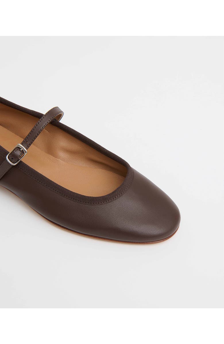 Mansur Gavriel Dance Mary Jane Flat, Alternate, color, Chocolate