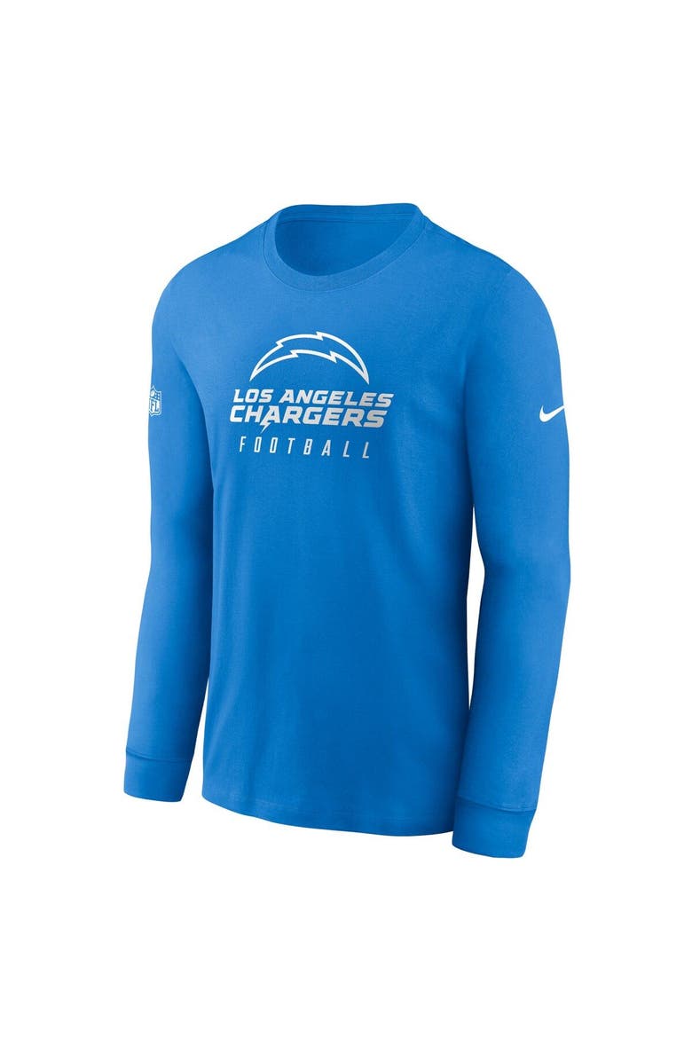 Nike Men's Nike Powder Blue Los Angeles Chargers Sideline Performance Long Sleeve T-Shirt, Alternate, color, Powder Blue