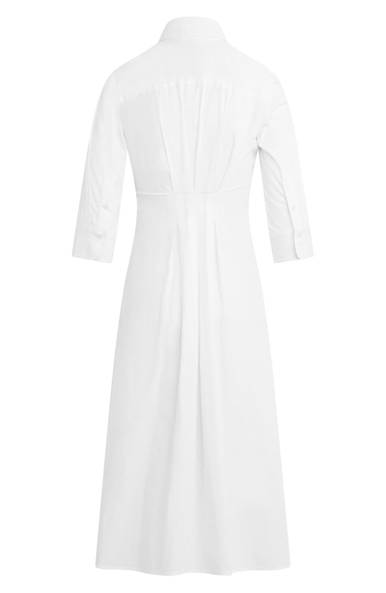 Favorite Daughter The Well Mannered Tie Waist Shirtdress, Alternate, color, White