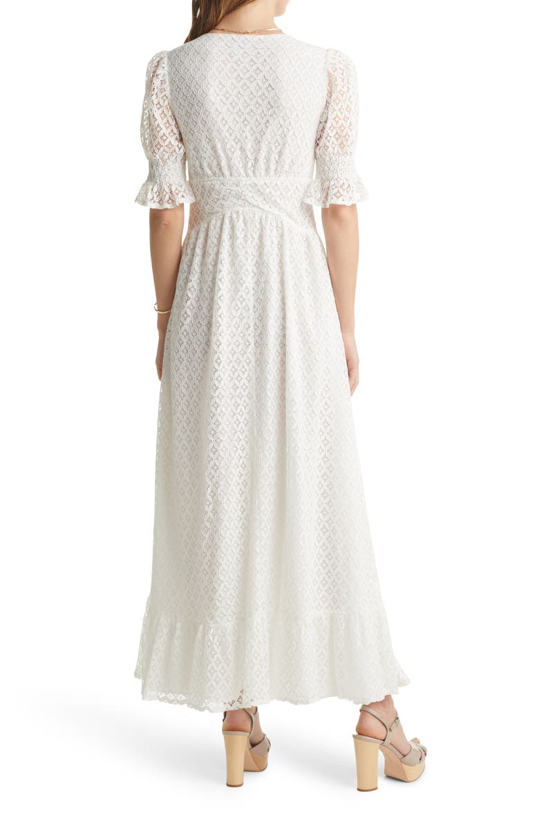 VICI Collection Lace Puff Sleeve Maxi Dress, Alternate, color, 