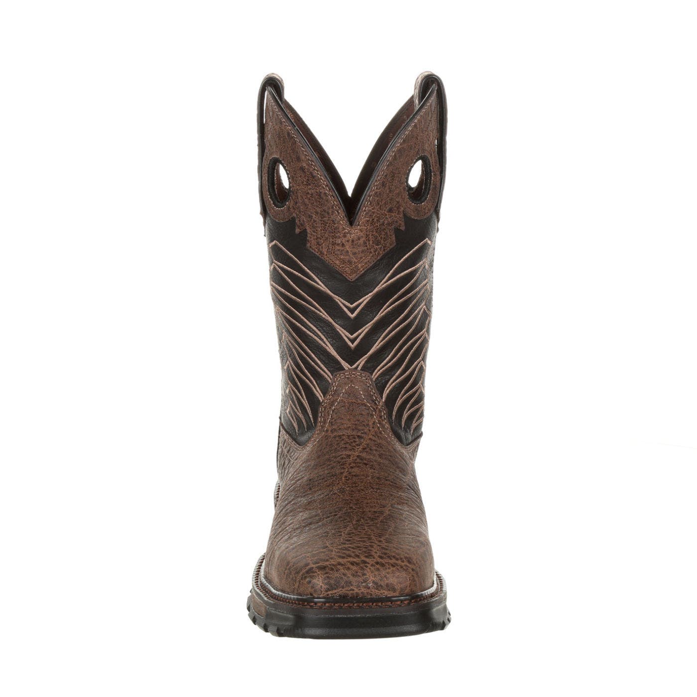 DURANGO Steel Toe Western Work Boot, Alternate, color, Chocolate Safari Elephant Blk