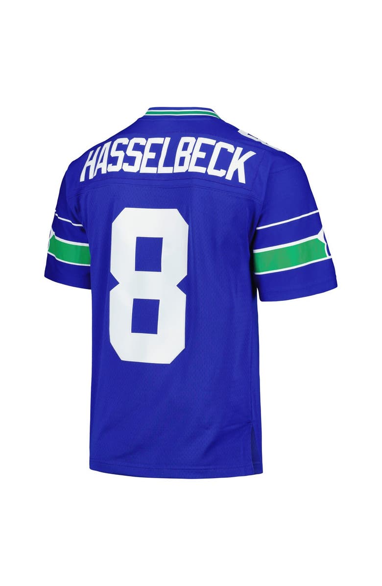 Mitchell & Ness Men's Mitchell & Ness Matt Hasselbeck Royal Seattle Seahawks Legacy Replica Jersey, Alternate, color, 