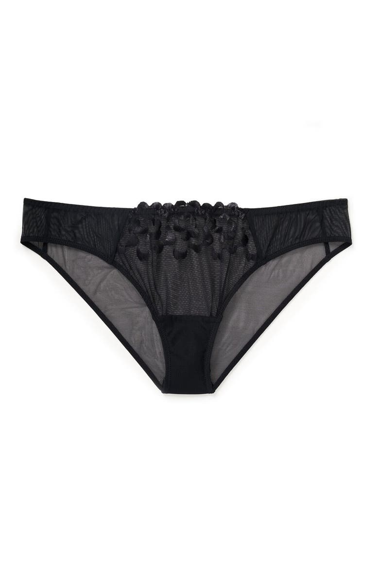 Tiana Bikini Panties, Alternate, color, Black