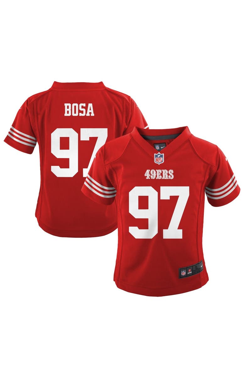 Nike Toddler Nike Nick Bosa Scarlet San Francisco 49ers Game Jersey, Main, color,