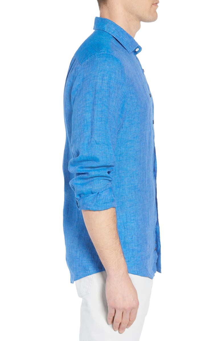 Rodd & Gunn Harris Bay Regular Fit Linen Sport Shirt, Alternate, color,