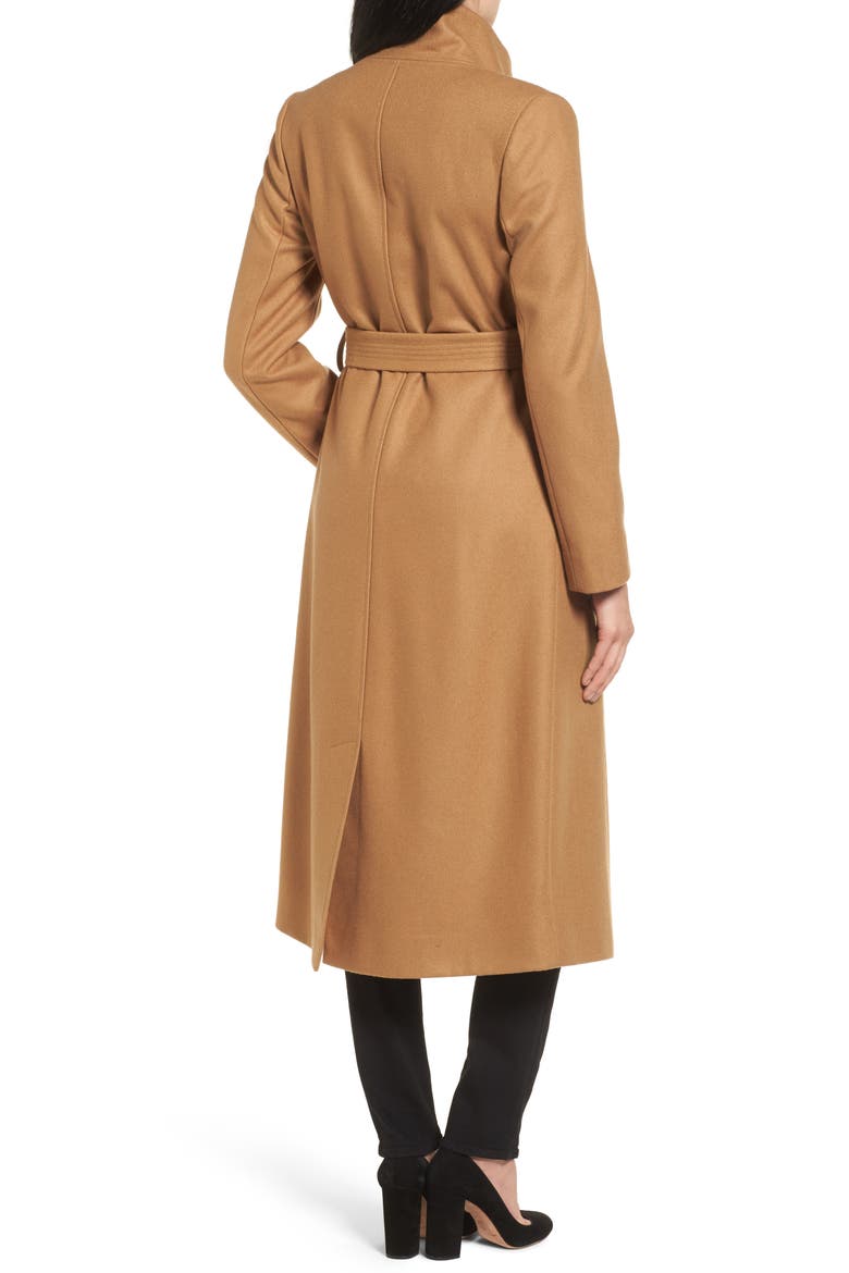 Wool Blend Maxi Wrap Coat, Alternate, color, CAMEL