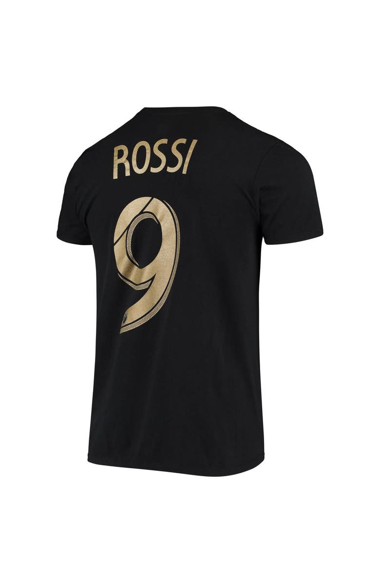 FANATICS Men's Fanatics Branded Diego Rossi Black LAFC Authentic Stack T-Shirt, Alternate, color,