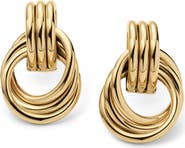 D.LOUISE Knot Statement Stud Earrings