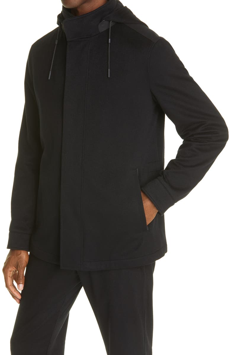 ZEGNA Elements Cashmere Hooded Field Jacket, Alternate, color,