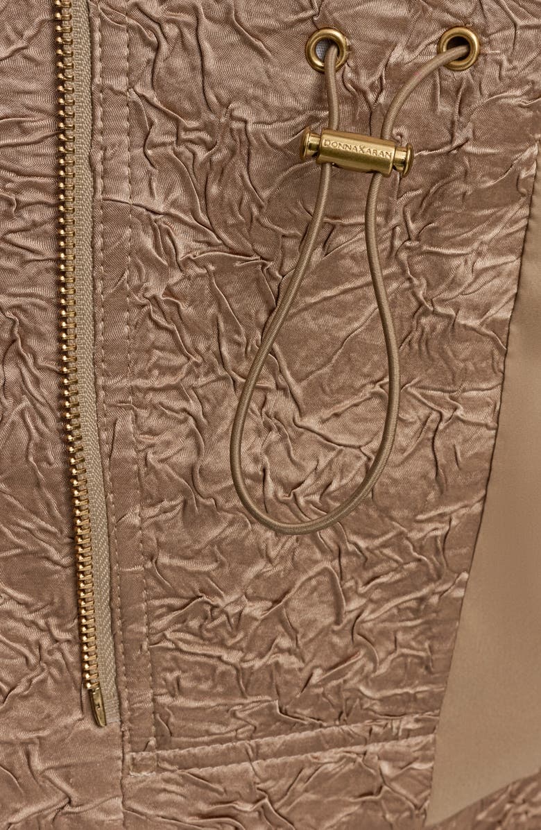 Donna Karan New York Textured Satin Zip Front Vest, Alternate, color, 