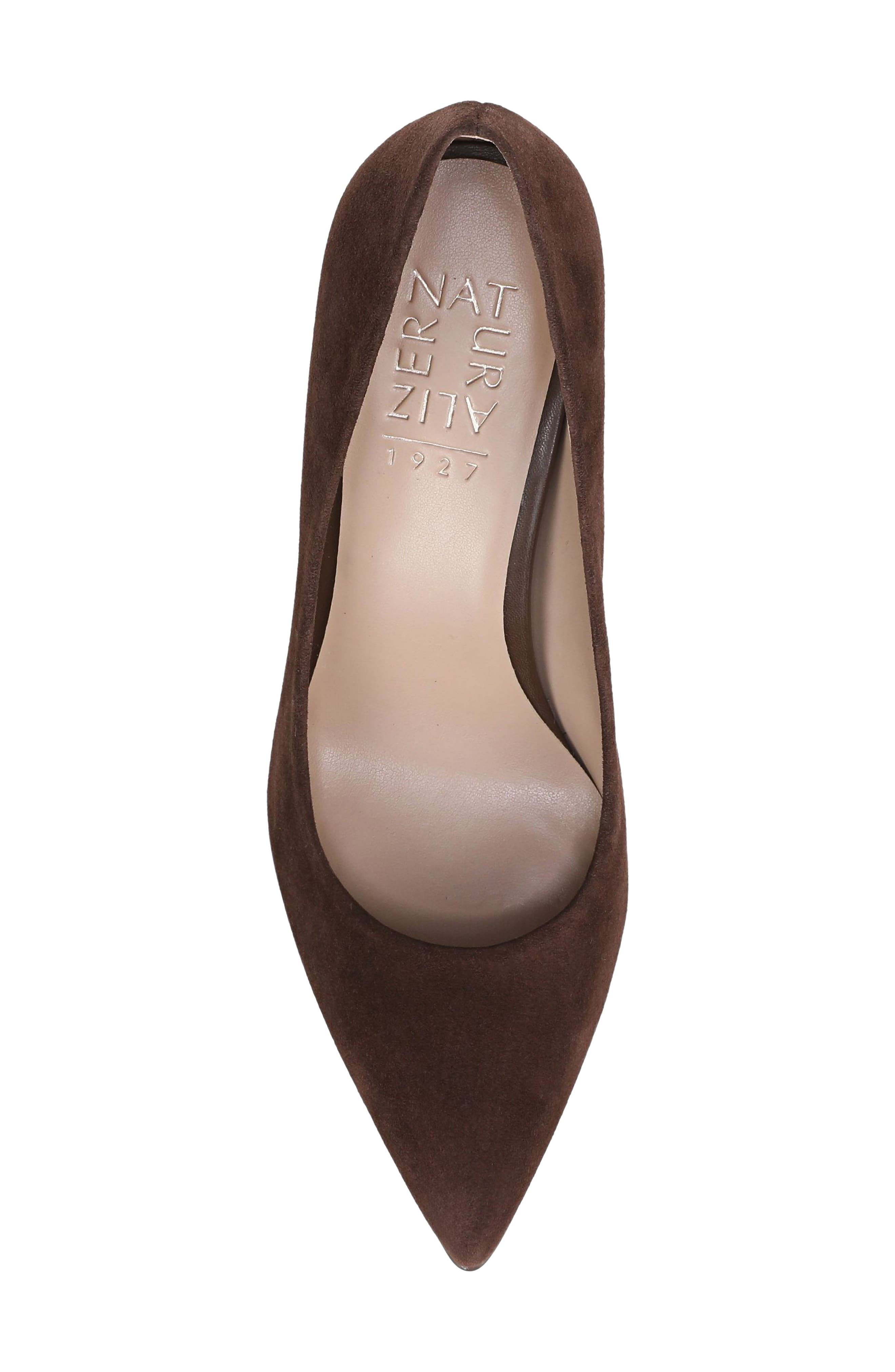Anna Pointed Toe Pump, Alternate, color, CHOCOLATE SUEDE