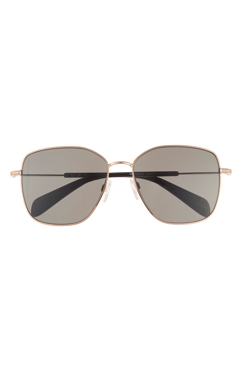 rag & bone 57mm Square Sunglasses, Main, color, 