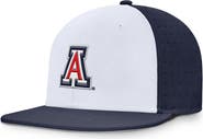 Nike Men's Nike White/Navy Arizona Wildcats On-Field Dugout True Performance Fitted Hat