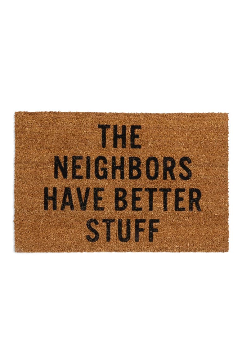 Neighbors Doormat, Main, color, BROWN