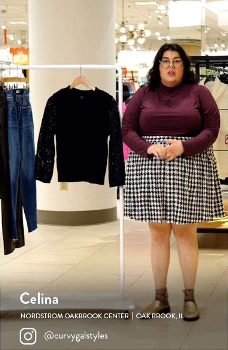 Dhalia Eyelet Sleeve Sweater, sales video thumbnail