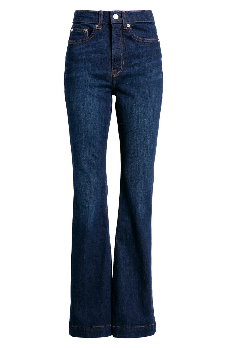 SPANX<sup>®</sup> SPANXsculpt<sup>™</sup> ReDefine High Waist Flare Leg Jeans, Main, color, Dark Indigo