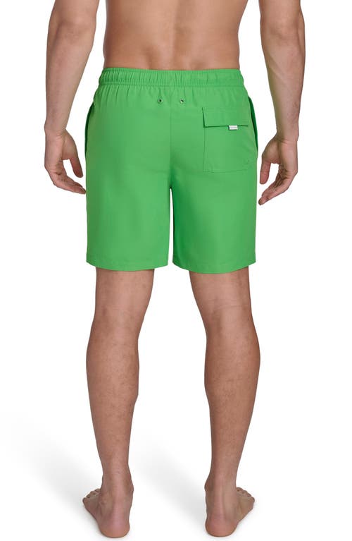 Calvin Klein Core Volley Swim Trunks In Green