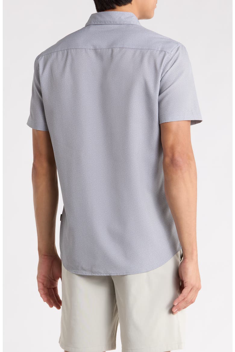 Olin Short Sleeve Button-Up Shirt, Alternate, color, GRAY