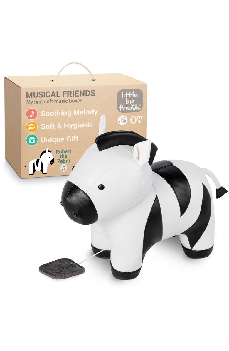 Little Big Friends Musical Animals - Zebra, Plush Baby Music Box, Nursery Toy, Alternate, color, Multicolor