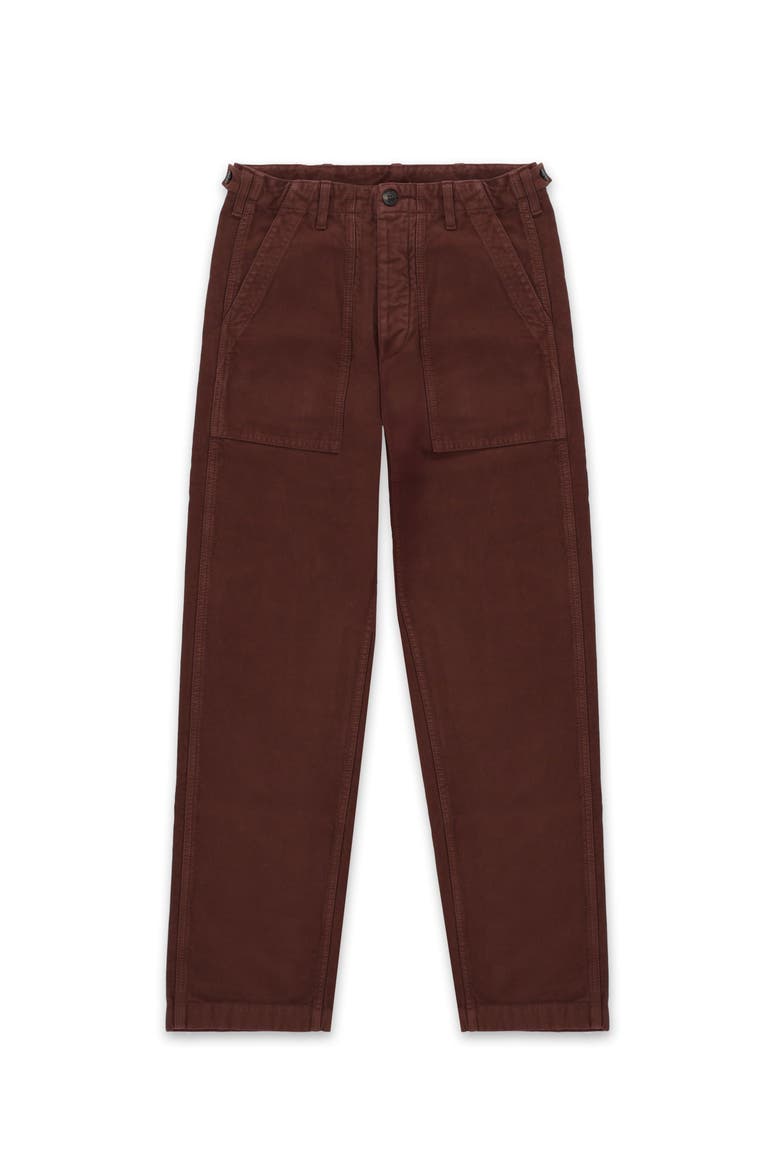 Wnewfatigue Moleskin Fatigue Trousers, Main, color, Burgundy