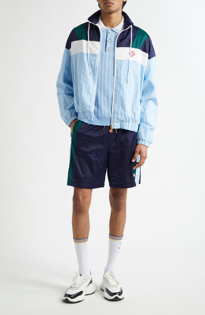 Casablanca Colorblock Track Jacket, Alternate, color, Pin Stripe