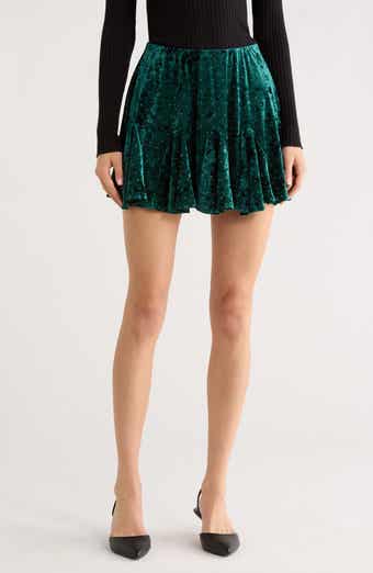 All in Favor Velvet Miniskirt