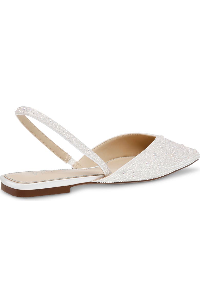 Betsey Johnson Vance Pointed Toe Slingback Flat, Alternate, color, Ivory