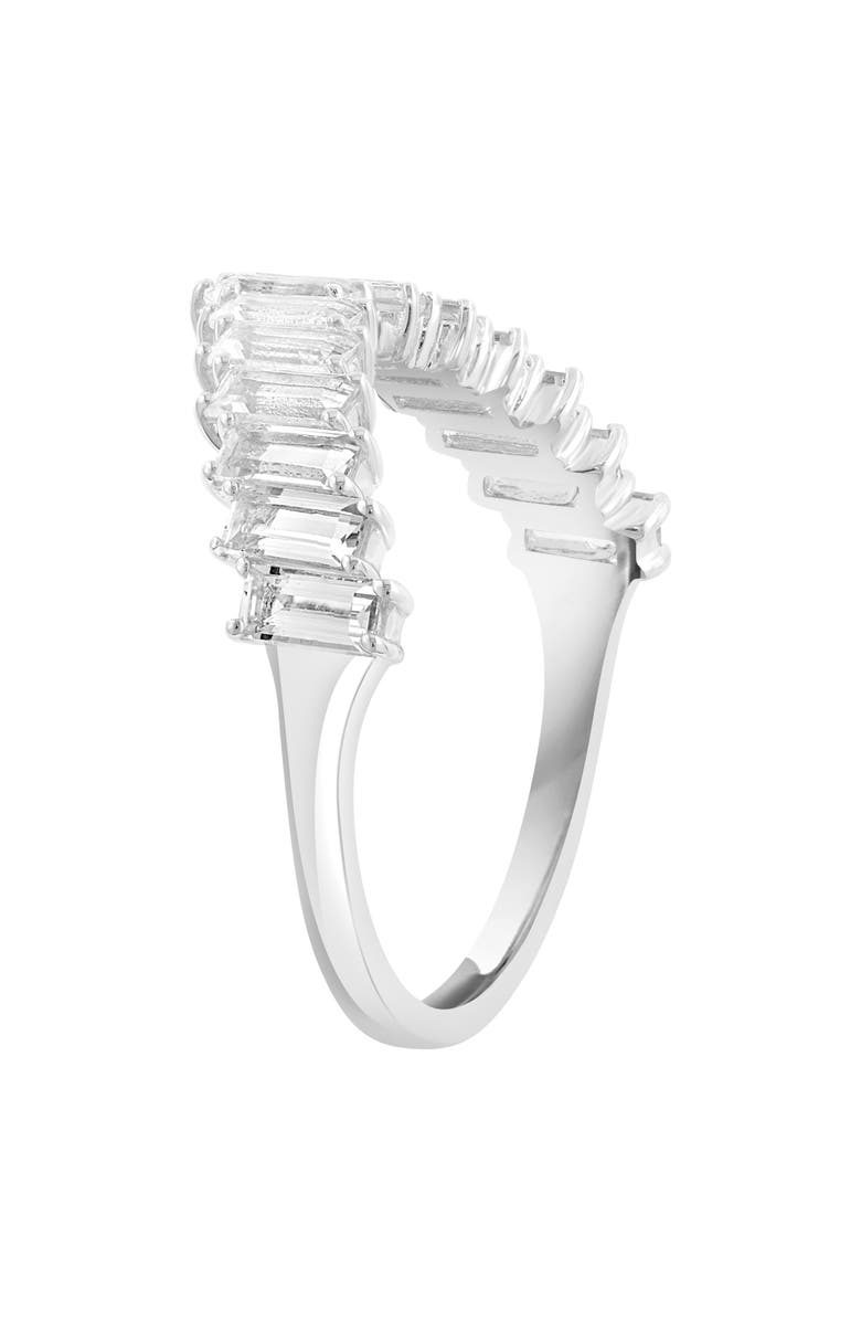 EFFY Sterling Silver White Topaz Baguette Ring, Alternate, color, White