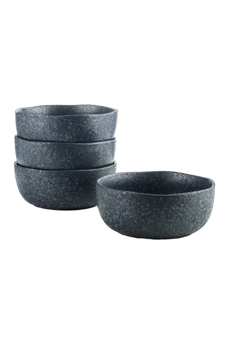 Tom Stoneware 4-Piece Bowl Set, Main, color, Gray and Blue