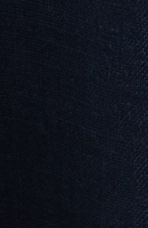 Faithfull The Brand Marais Halter Neck Linen Midi Dress In Navy