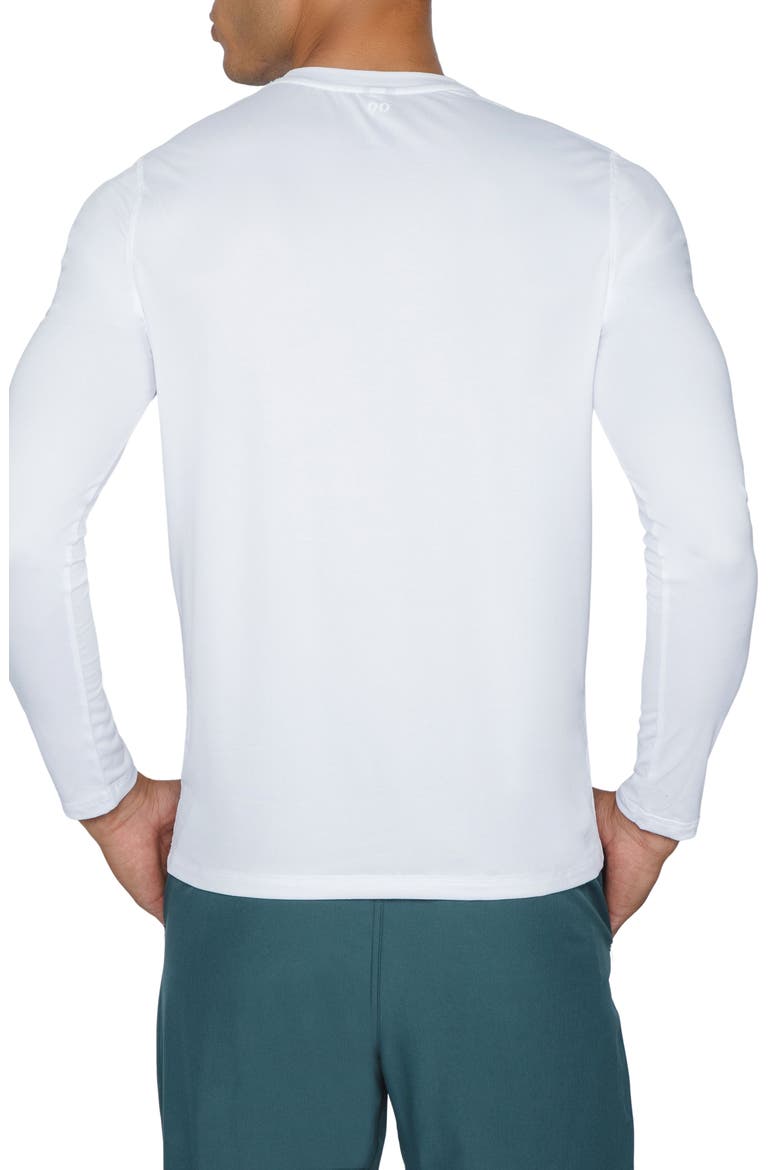 Cationic Heather Long Sleeve Shirt, Alternate, color, WHITE