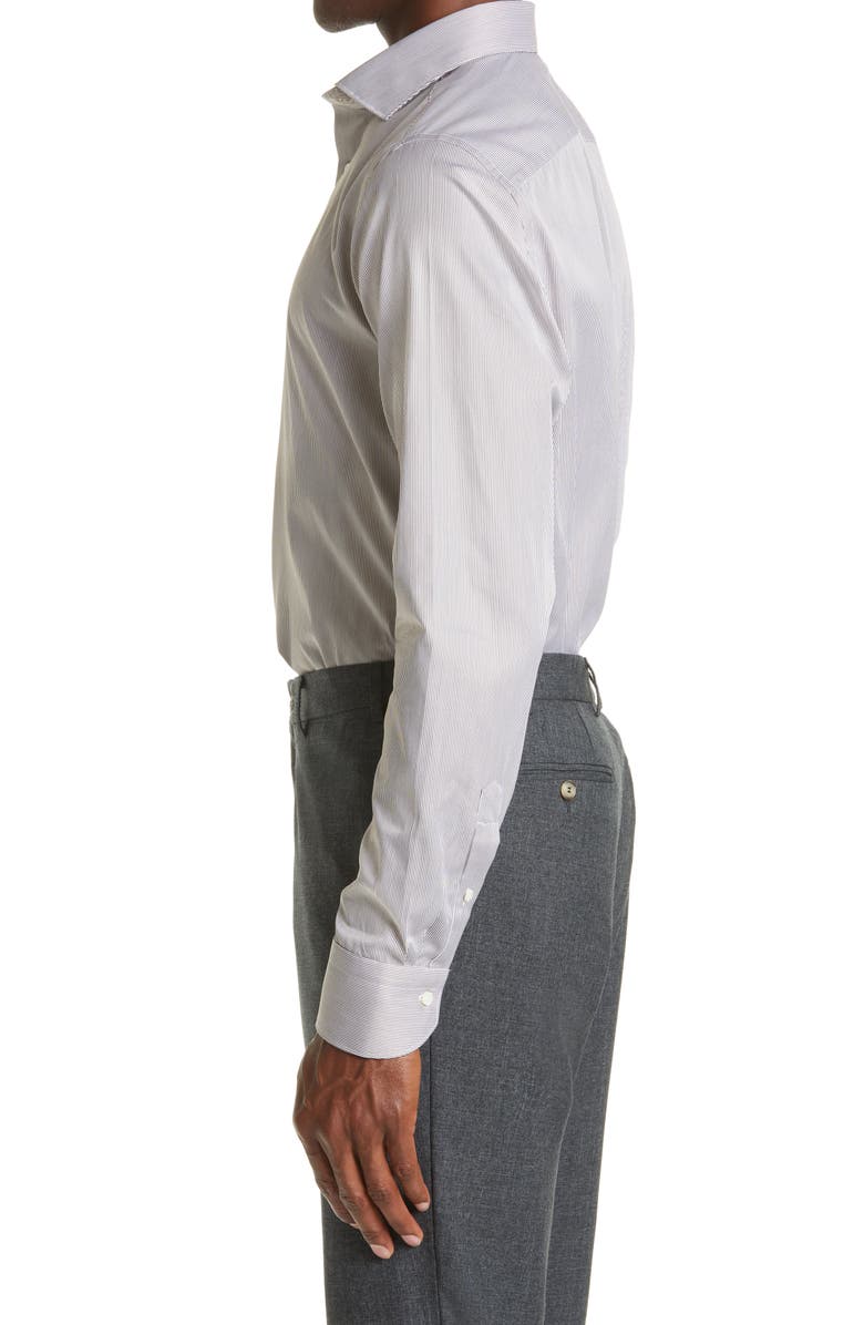 Canali Impeccabile Stripe Dress Shirt, Alternate, color, 