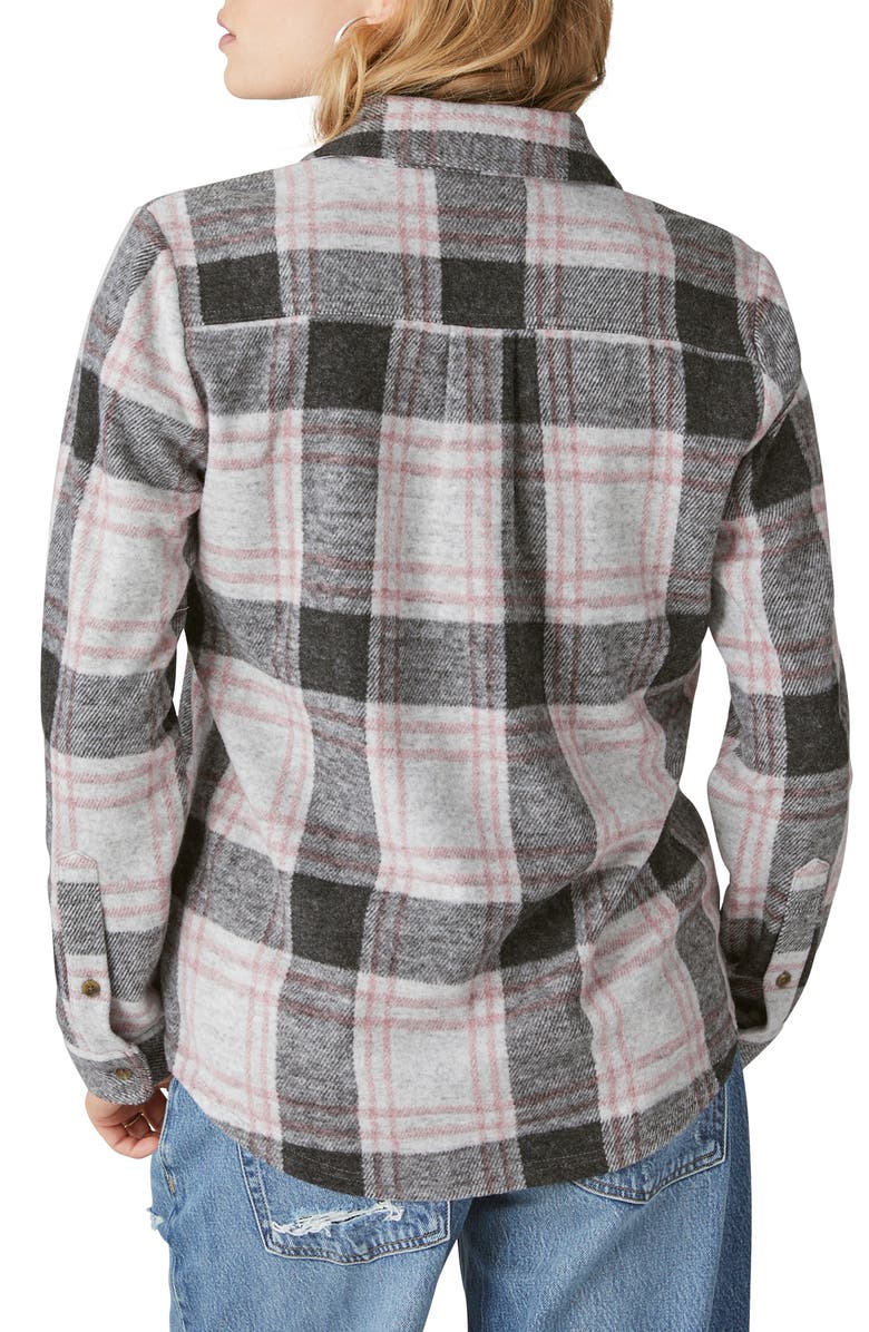 Lucky Brand Plaid Shirt Jacket, Alternate, color,