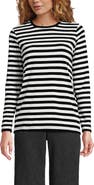 Lands' End Supima Cotton Long Sleeve Crewneck T-Shirt