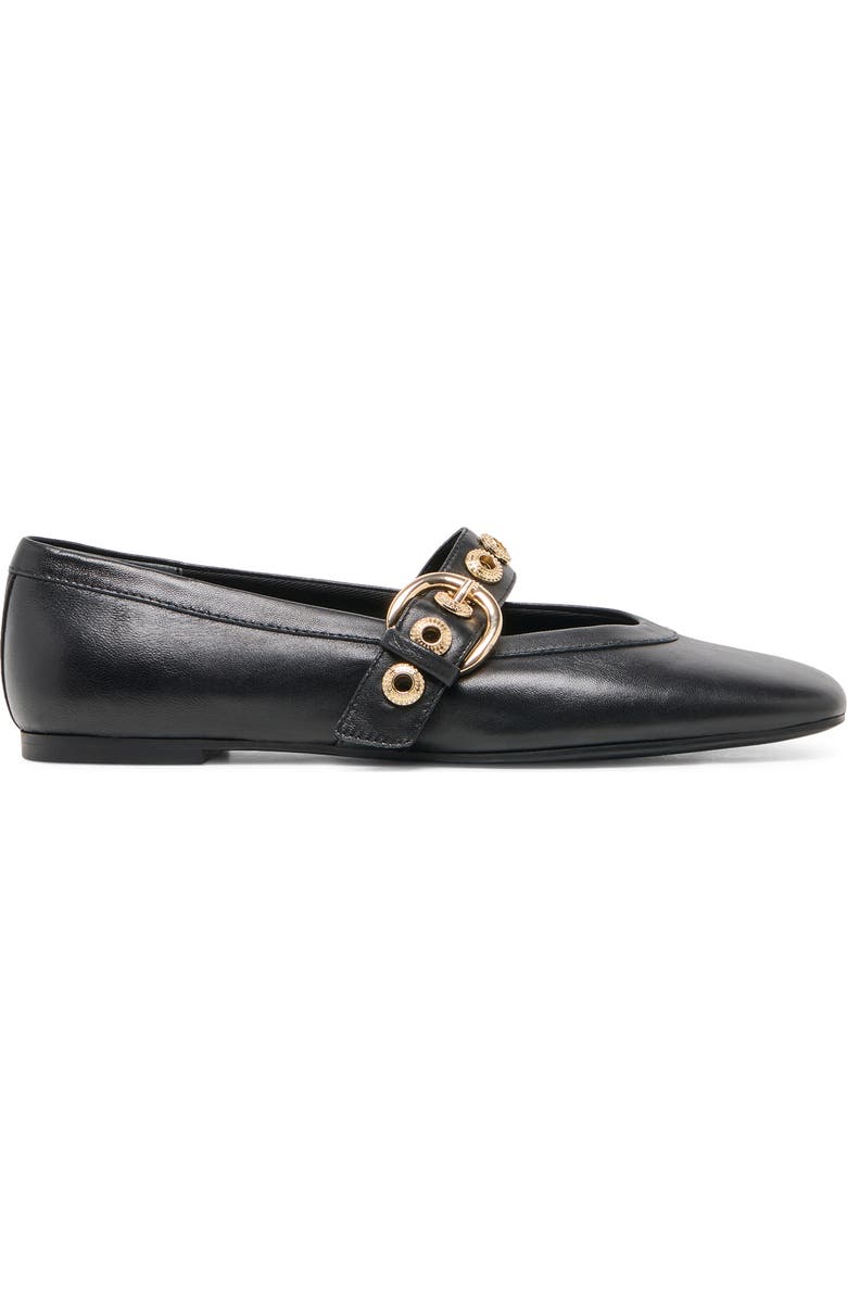 Dolce Vita Marten Mary Jane Ballet Flat, Alternate, color, Black Leather