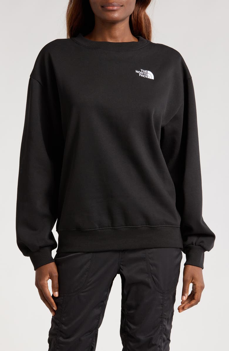 The North Face Evolution Oversize Crewneck Sweatshirt, Main, color, 