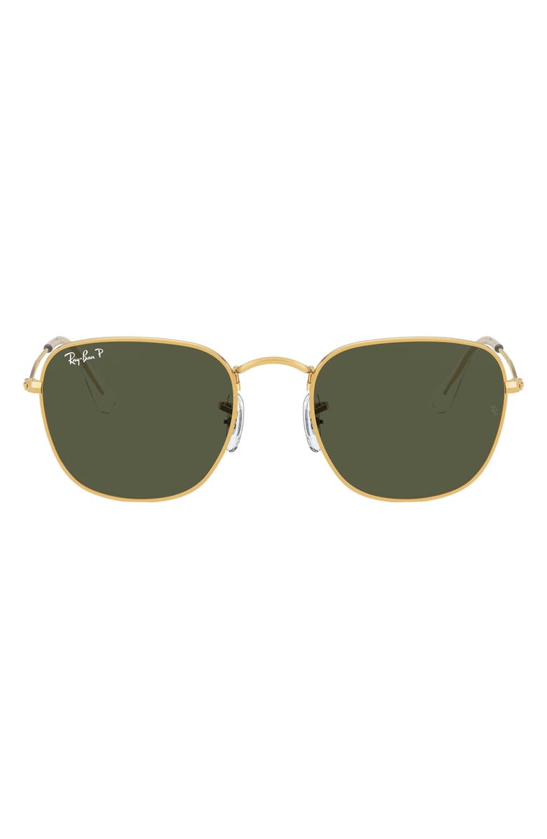 Ray-Ban 51mm Polarized Rectangular Sunglasses, Main, color, Yellow