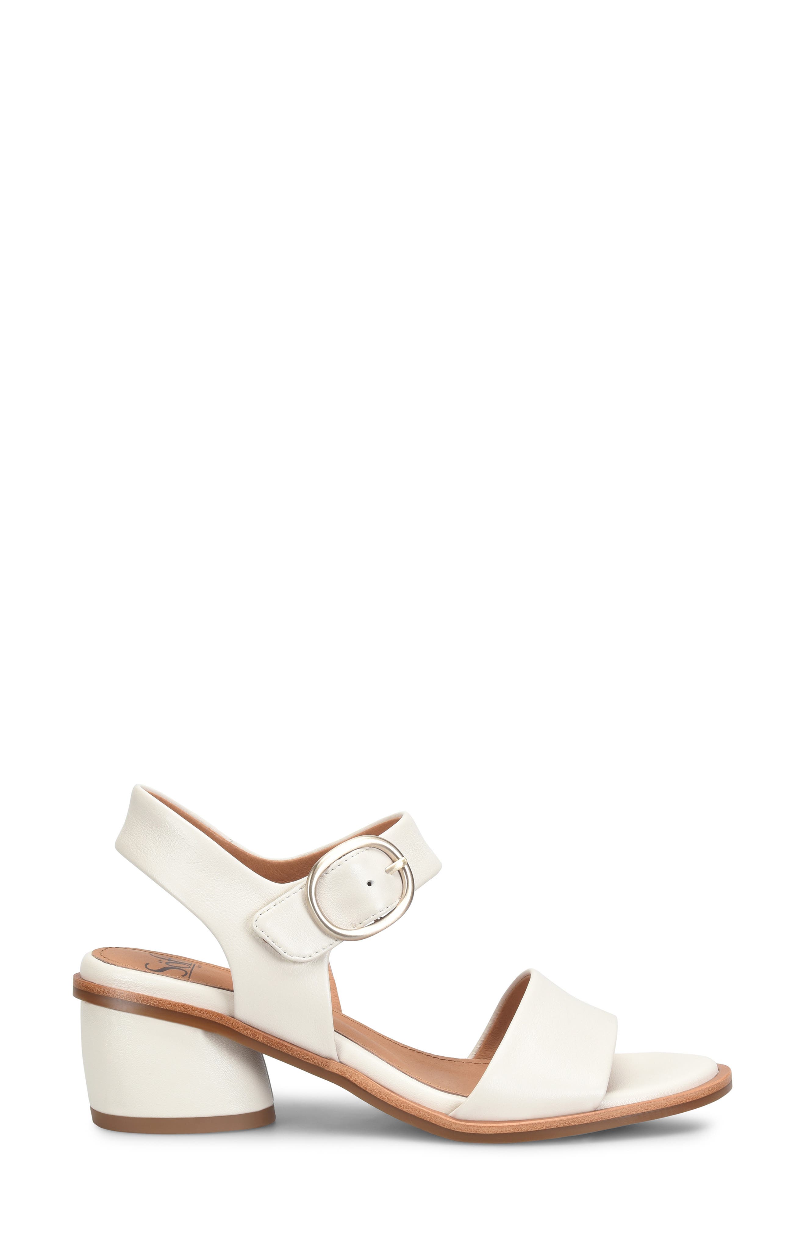 Söfft Chevonne Ankle Strap Sandal, Alternate, color, White