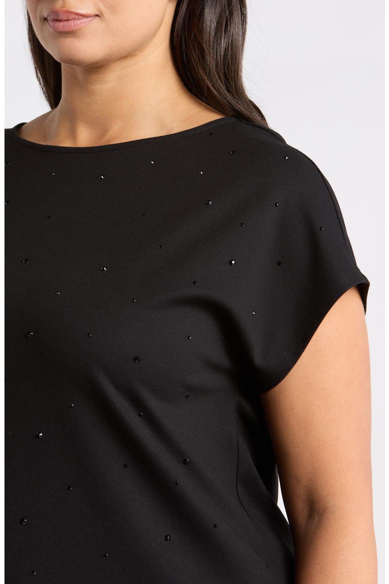 Heatset Extended Shoulder Top, Alternate, color, ANNE BLACK