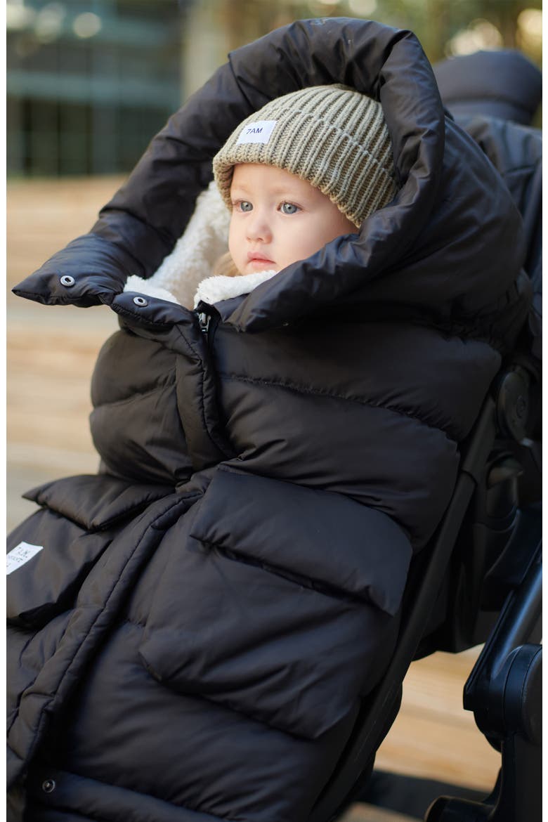 212 evolution® Extendable Stroller & Car Seat Waterproof Footmuff, Alternate, color, BLACK