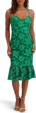 Siena Lace Body-Con Midi Dress