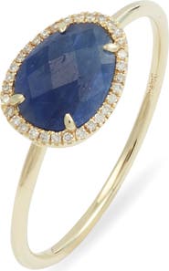 Meira T Blue Sapphire & Diamond Ring