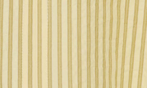 Max Studio Stripe Top In Yellow