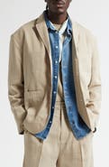 Jacquemus La Vesta Pastro Deconstructed Linen Blend Sport Coat