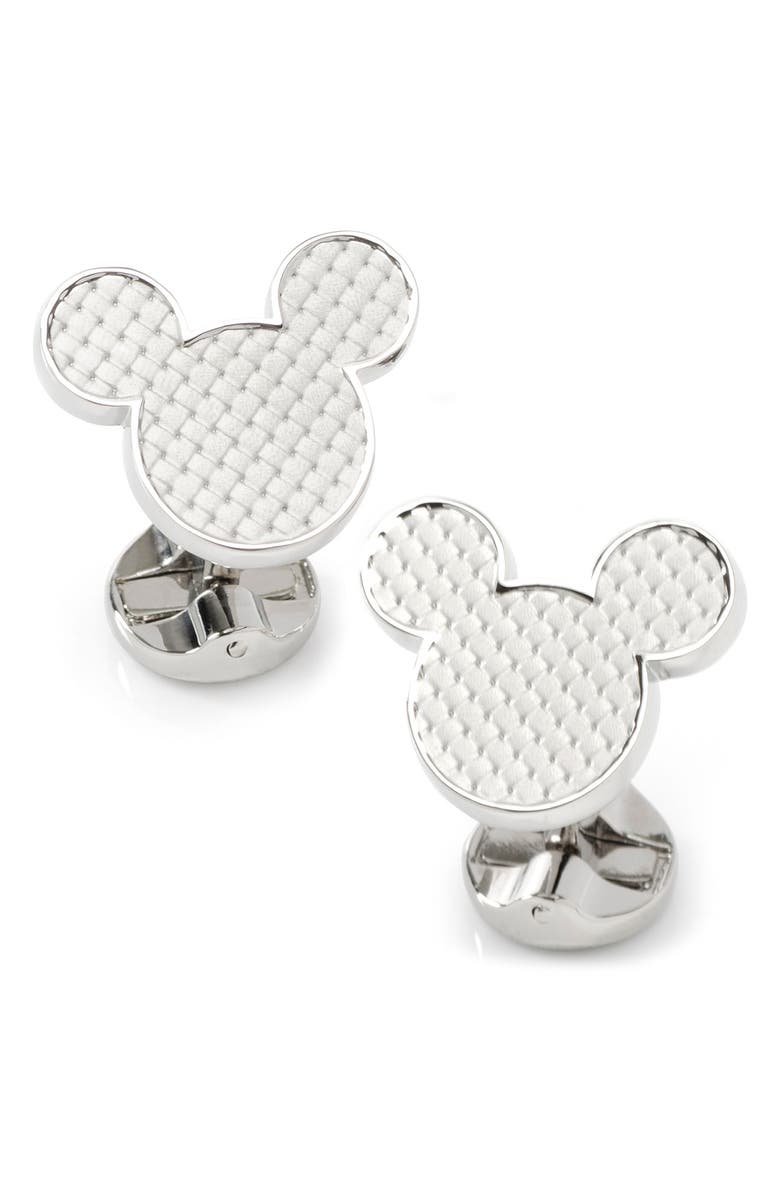 Cufflinks, Inc. Mickey Mouse Silhouette Cuff Links, Main, color, 