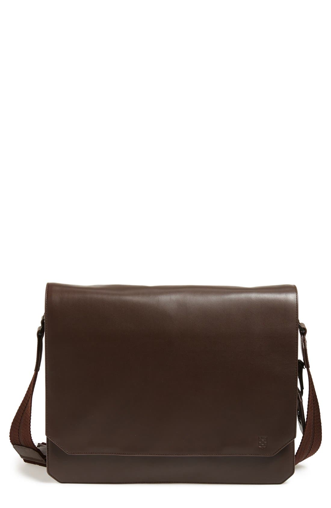 Vince Camuto 'Tolve' Leather Messenger Bag, Main, color, 
