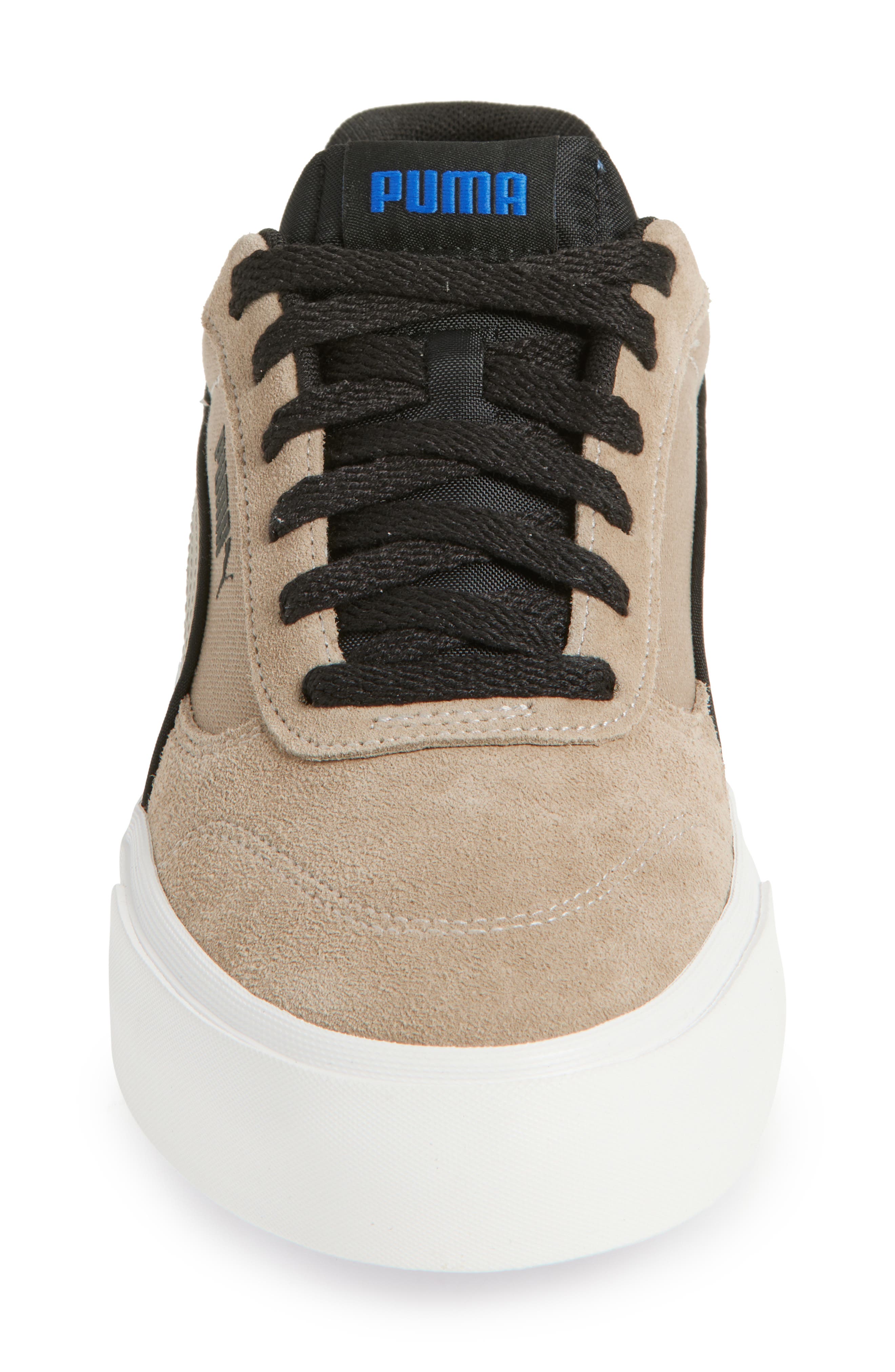 PUMA Court Classic Vulc Sneaker, Alternate, color, Ice Coffee/ Puma Black/ Blue